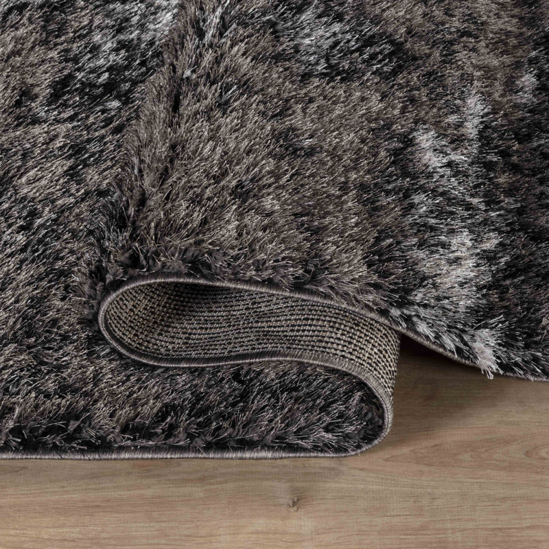 Tarbox Solid Colour Shag Area Rug, Rectangle 160 x 230cm
