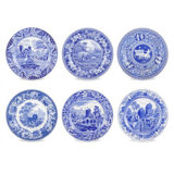 Spode Blue Room Traditions Plates 10.5"
