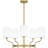 5 - Light Dimmable Wagon Wheel Chandelier
