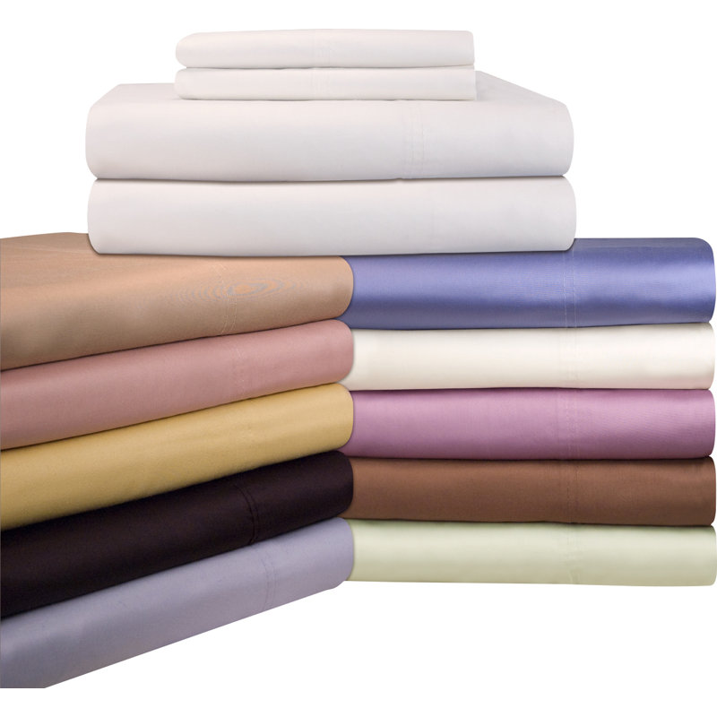 Ensemble de housse de couette 100% coton de qualité égyptienne à pointe longue 500 fils Pointehaven, Espresso