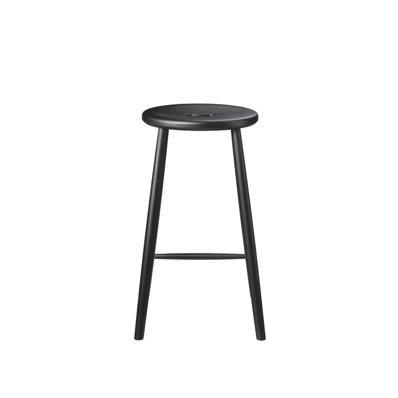 J27 by Børge Mogensen, Jet Black, Counter Stool (25.59" Seat Height)
