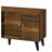 Brown Tv Stand Accommodating 50-59 Inch Tvs. 2 Storage Shelves & 1 Cabinet. Modern Entertainment Centre For Living Space. Functional Open Shelf Electronic Goods. Hidden Mid-Century Style Design.