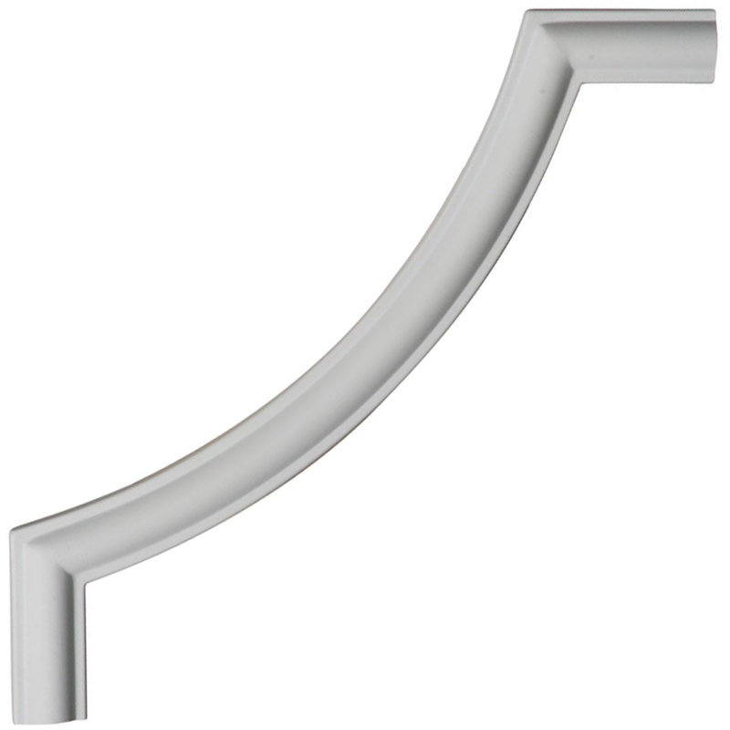 8"H x 8"W x 3/8"D Panel Moulding Corner, 8" W x 8" H x 0.375" D