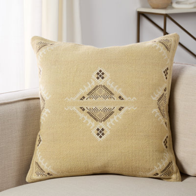 Puebla Embroidered Cotton Pillow Cover