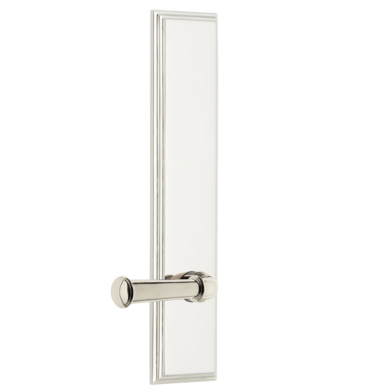 Grandeur Carré Tall Plate Single Dummy with Georgetown Lever, Right Handed, Polished Nickel