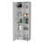 FM FURNITURE Harman Multistorage Kitchen Pantry with 1 door and 5 open shelves, White