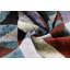 Coussin décoratif en velours géométrique fait à la main - 16 x 16 pouces - Motif triangulaire