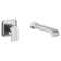 Genta LX Single Handle Wall Mount Tub Filler High Flow Tub Faucet With 10" Spout Reach