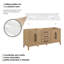 Meuble-lavabo en bois manufacturé et gris Griselde-91927739