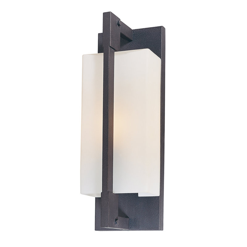 Cloison d'extérieur à 1 ampoule en fer forgé Blade, H 13 po x l 4,5 po, Incandescent