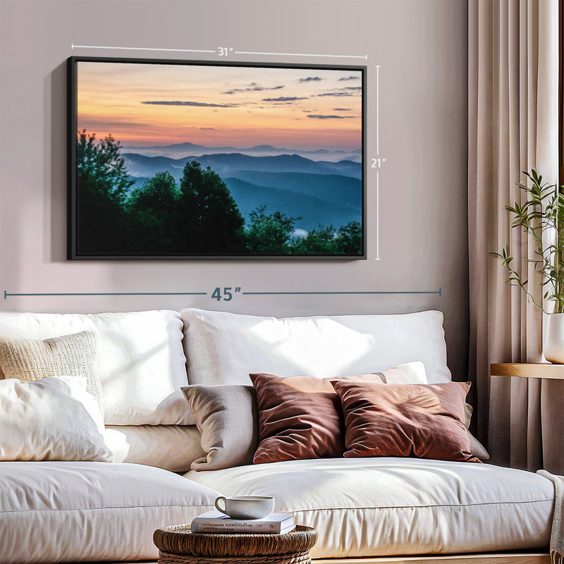 Nature «Blue Ridge Canvas Print», H 21 po x l 31 po