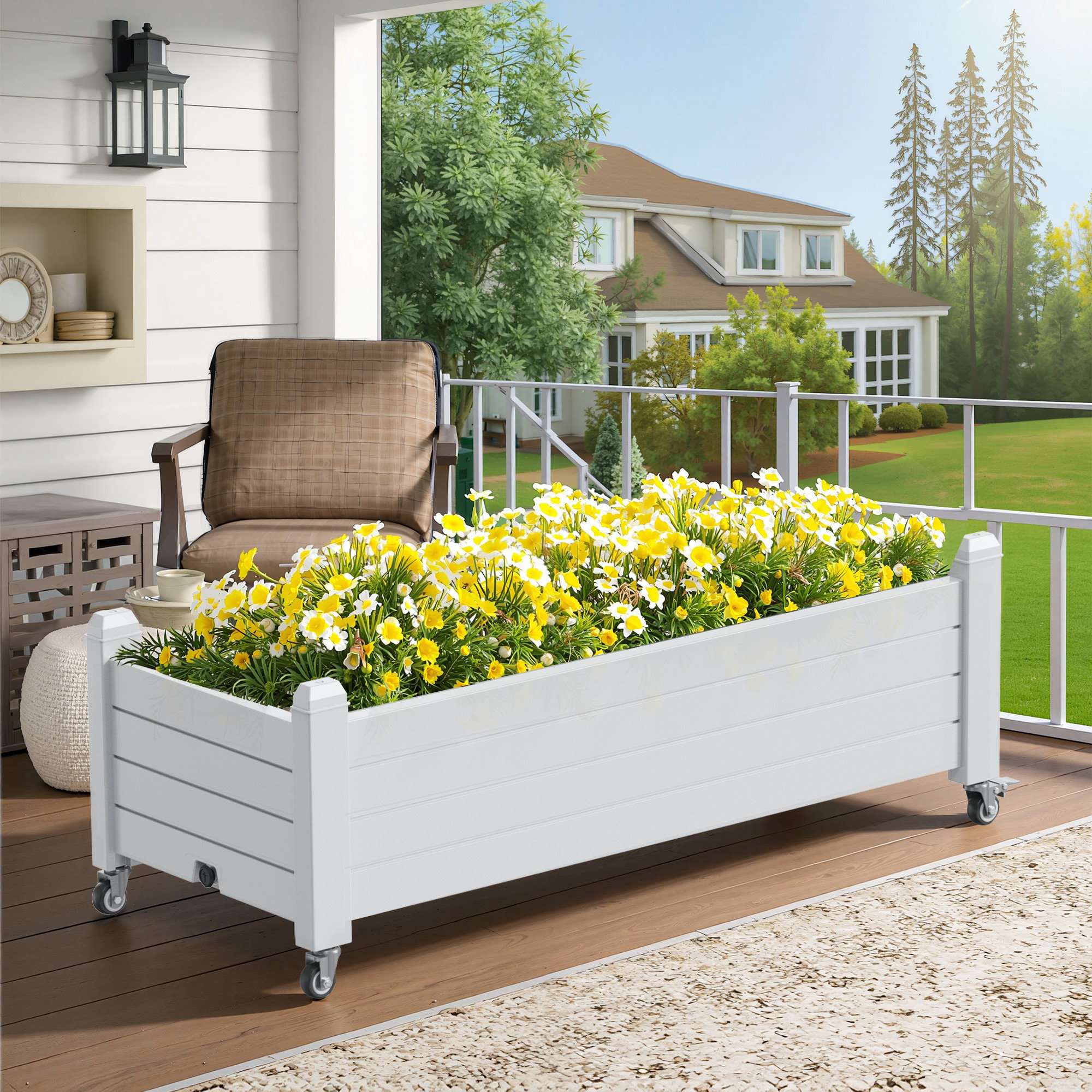 Arlmont & Co. Outdoor/Indoor/Decor Resin Planter Box New green house ...