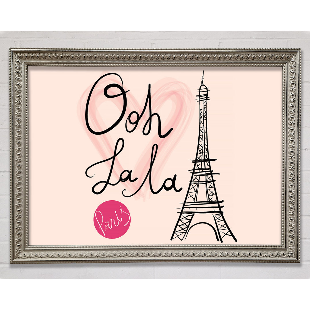 Gerahmtes Leinwandbild Eiffel Tower Chic 11, Kunstdruck