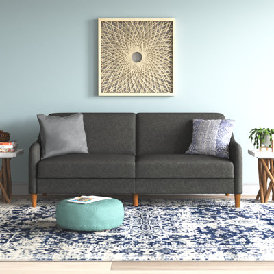 Aria 77" Round Arm Convertible Sofa