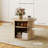 Round Small Center Coffee Table with Shelf Storage