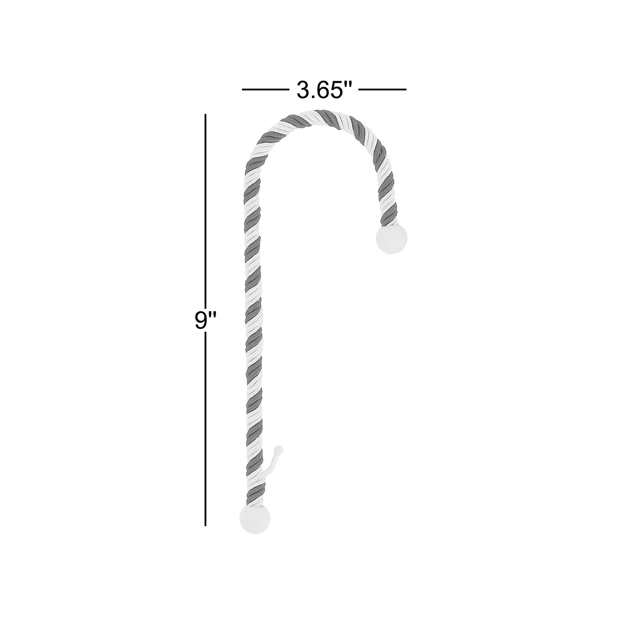 Candy Cane Stocking Holder, Classic Rope