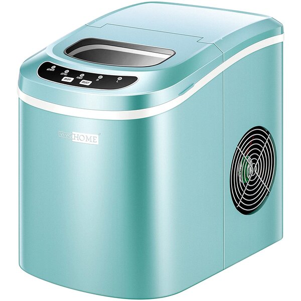 Specstar Electric Compact Countertop Automatic 27 lb. Daily Production Portable Clear Ice Maker Finish: Light Green X002OF902J