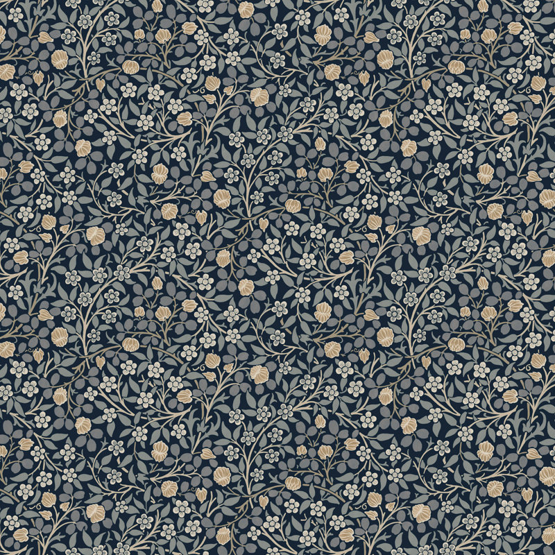 William Morris Clover Spring Garden Wallpaper, Blue