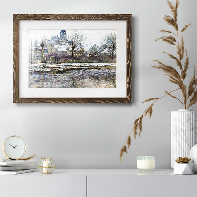 " Snow In Vetheuil By Monet " by Claude Monet