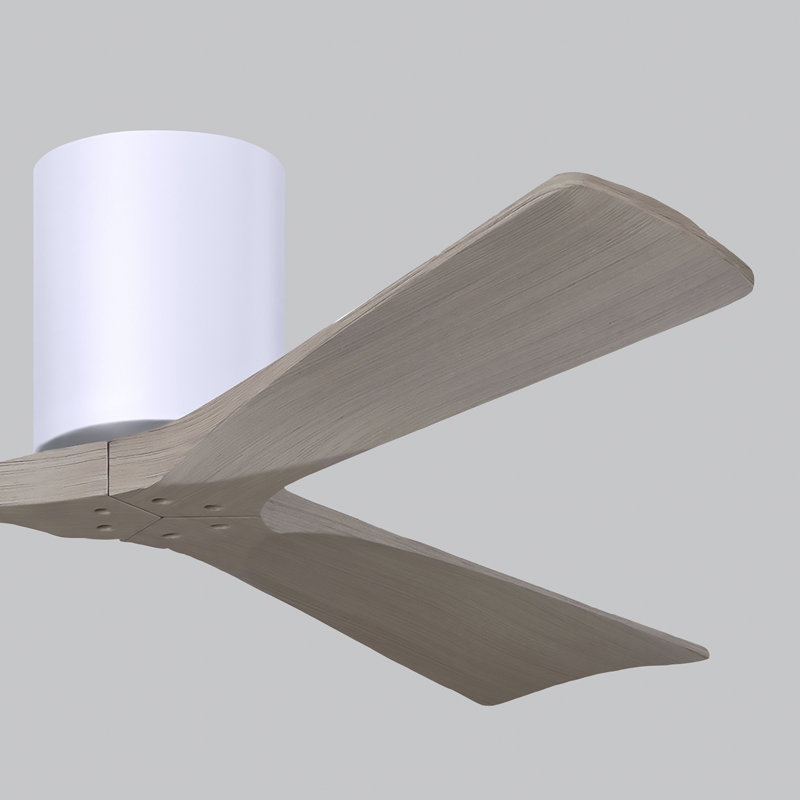 Irene Ceiling Fan, 52", Gray Ash Tone, Gloss White