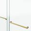 60 po X P 66 po H Porte de douche semi-sans cadre coulissante en nickel brossé H 3/8 po Easy-Clean Verre-112250737