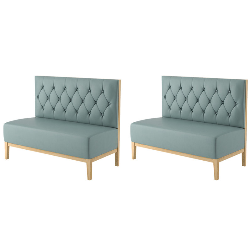 Banc rembourré en similicuir Light Luxury