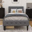 Lit plateforme tapissier simple avec 2 tiroirs-469402056