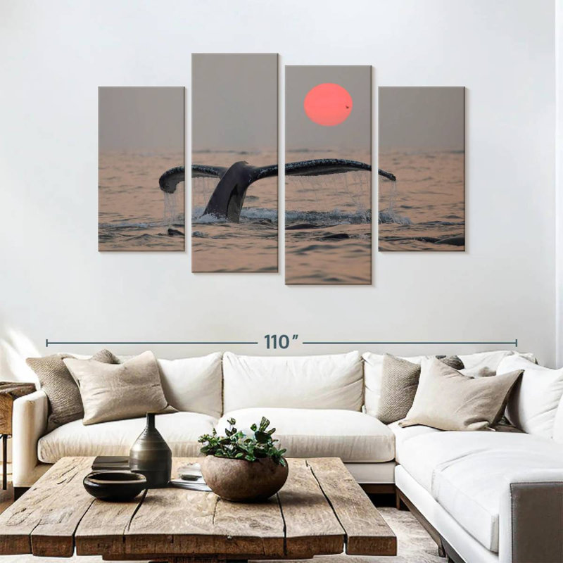 Brampt Humpback Whale Tail, 54'' H x 84'' W