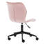 Chaise de travail ergonomique rembourrée en velours Alberson-120345654-130231420