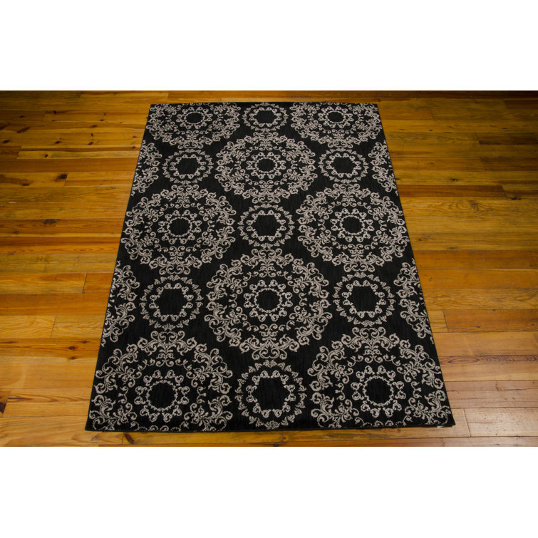 Fonzo Black Area Rug
