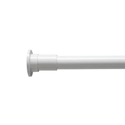 Tringle à rideau de douche droite réglable 72" Stick 'N' Lock