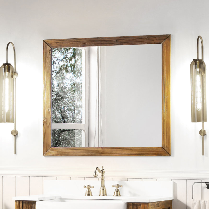 Miroir de salle de bain Claireville, H 31,5 po x l 35,4 po