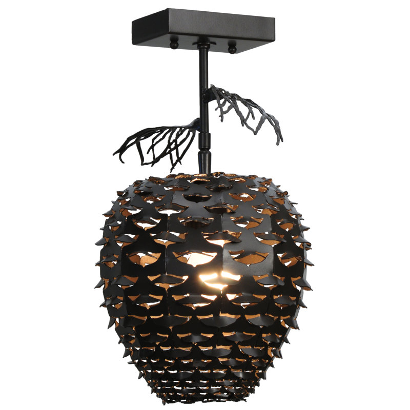 Rustic Lodge 1 - Light Semi Flush Mount