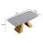 Ashni Rectangular ,Kitchen table,Pedestal dining table with pure natural material-463918698-463918701-422279738