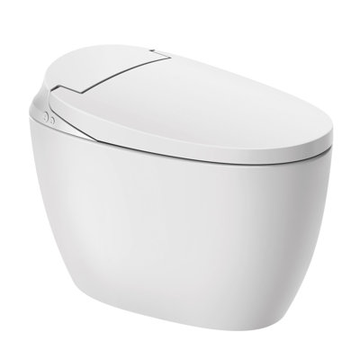 Toilettes intelligentes avec siège chauffant intégré et toilettes électriques au sol avec réservoir sans lumière avec veilleuse