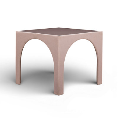 Table de jeu en chenille rose clair Tomlin