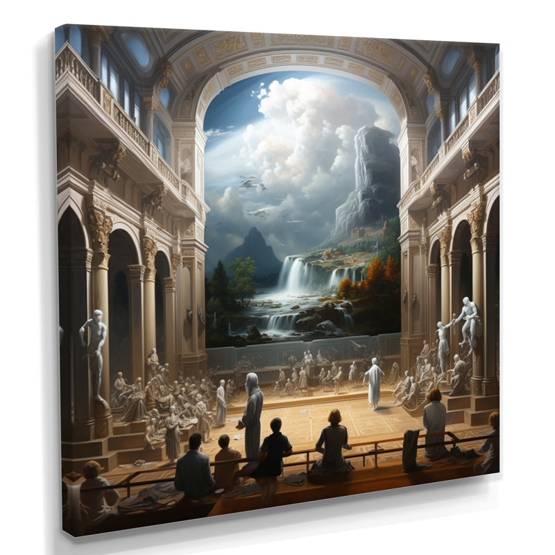 Art mural «Kérkerre» - Musées, Toile tendue, H 16 po x l 16 po x P 1 po