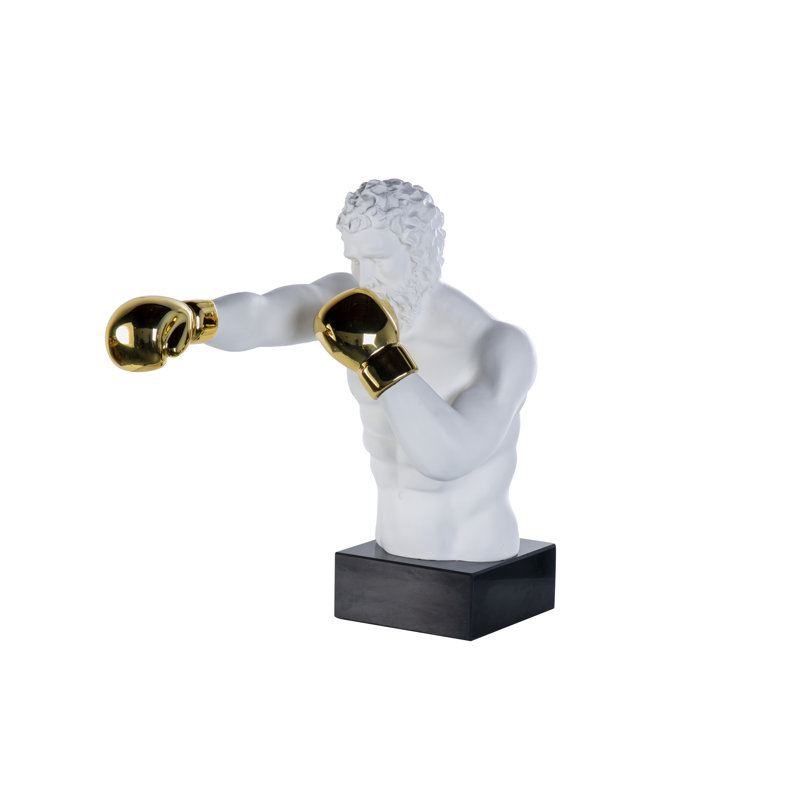 Animals Bust, White/Gold