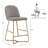 Ainhoa Upholstered Counter Stool with Metal Frame-1387059719