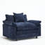 Fauteuil club moderne avec repose-pieds-335454552