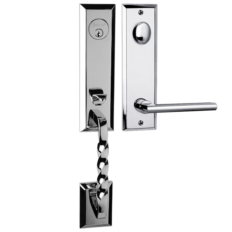 Ensemble de poignées Jacksonville Bravura 915-939 avec levier Charlotte en chrome brillant - R, Bright Chrome, Oui
