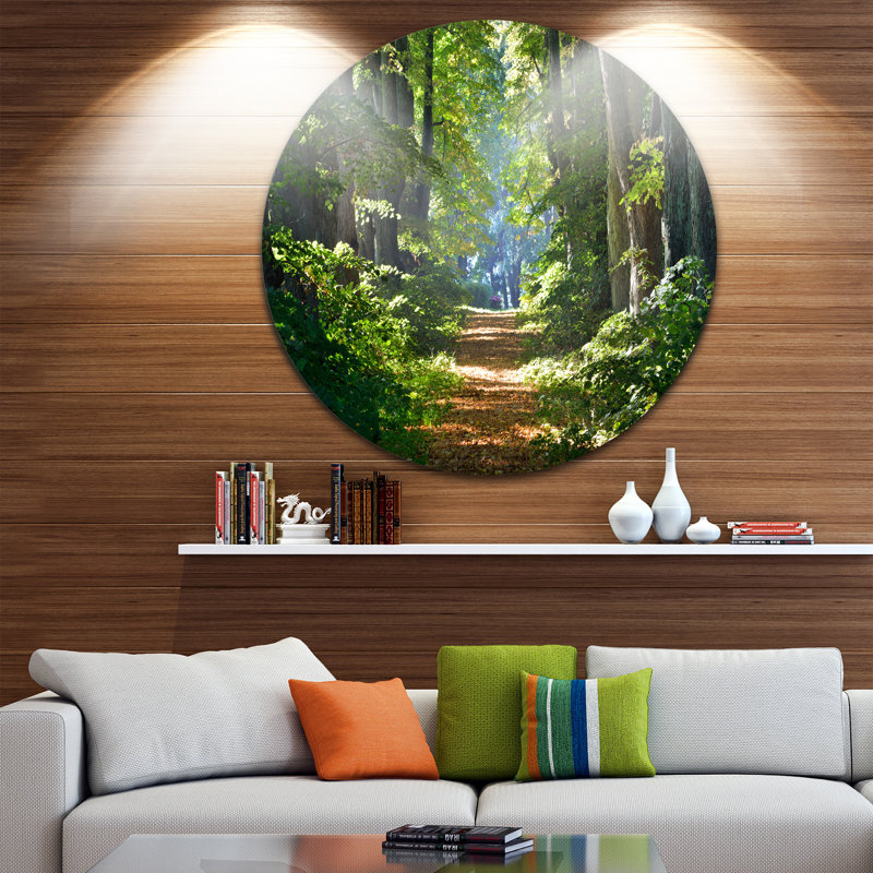 « brillante green forest the matinée », reproduction de photo sur métal, H 38 po x l 38 po x P 1 po