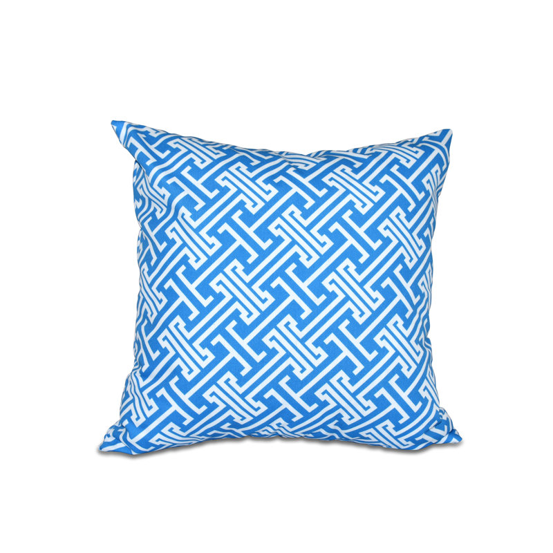 Housse de coussin carrée d’extérieur à touches Leeward, 18 po x 18 po, Bleu