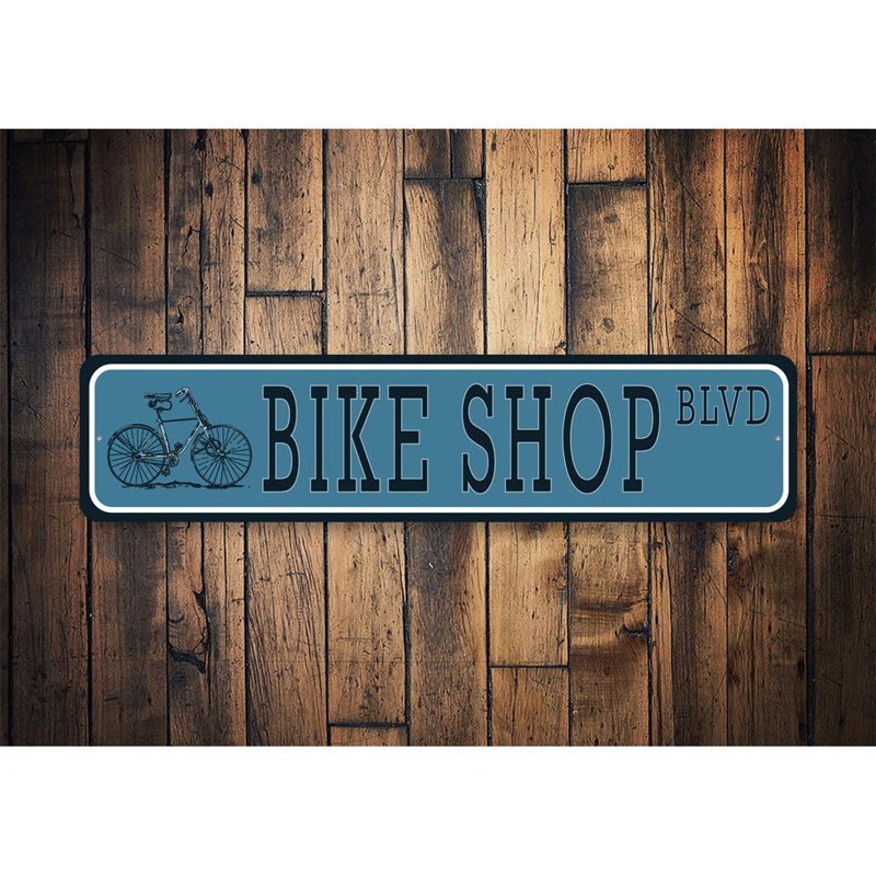Plaque de rue en aluminium, H 6 po x l 24 po x P 0,06 po