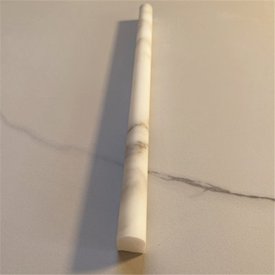 Calacatta 12" x 1" Marble Mosaic Tile
