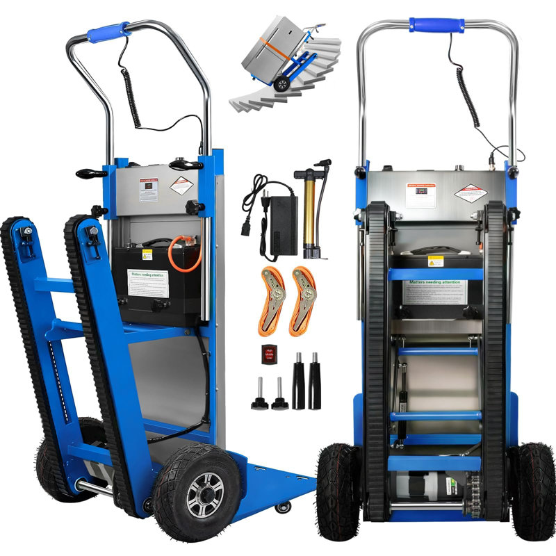 Chariots d'escaliers robustes capacité 900lbs 1250W (vert), Chenille bleue