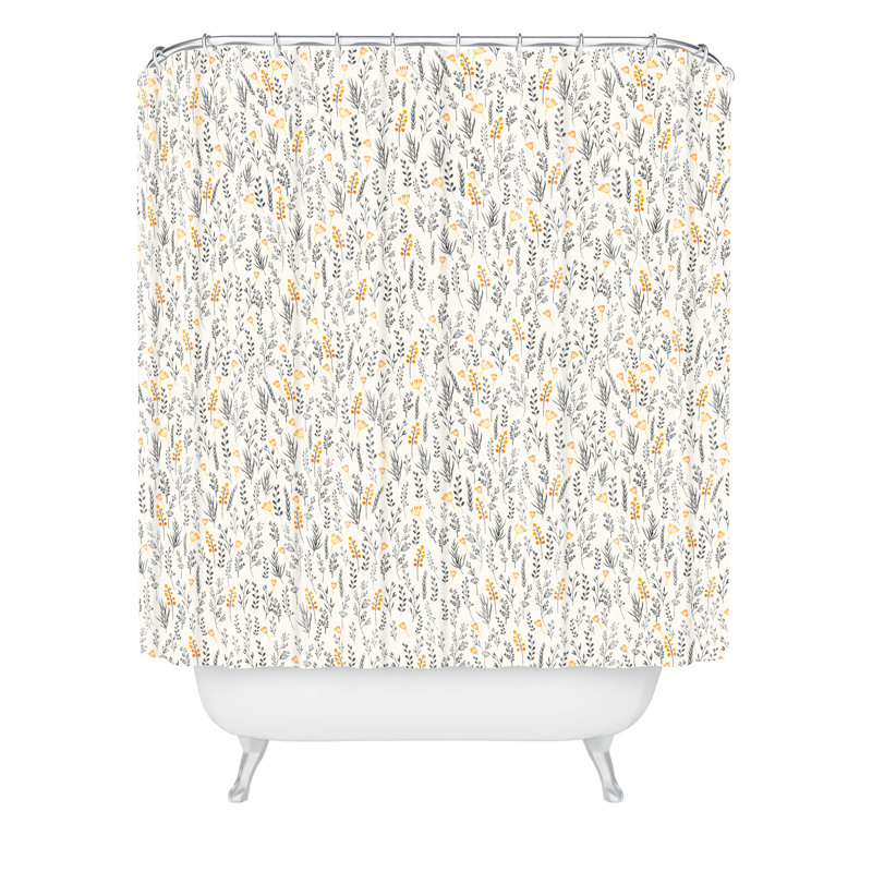 Rideau de douche simple floral