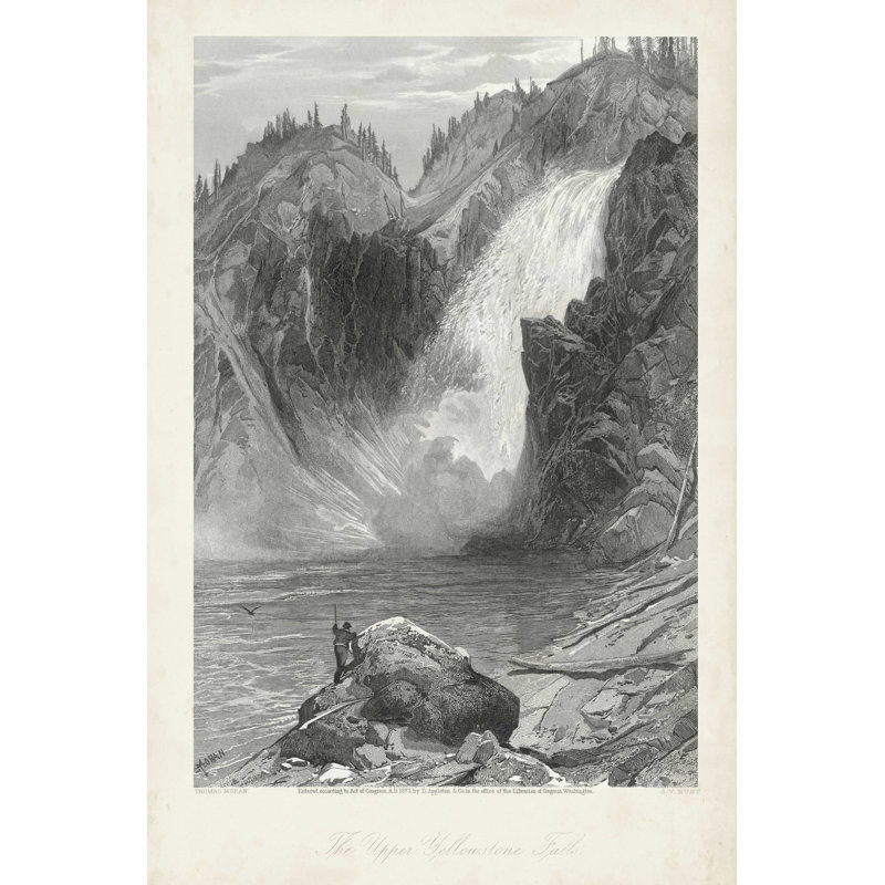 The Upper Yellowstone Falls, H 30 po x l 20 po