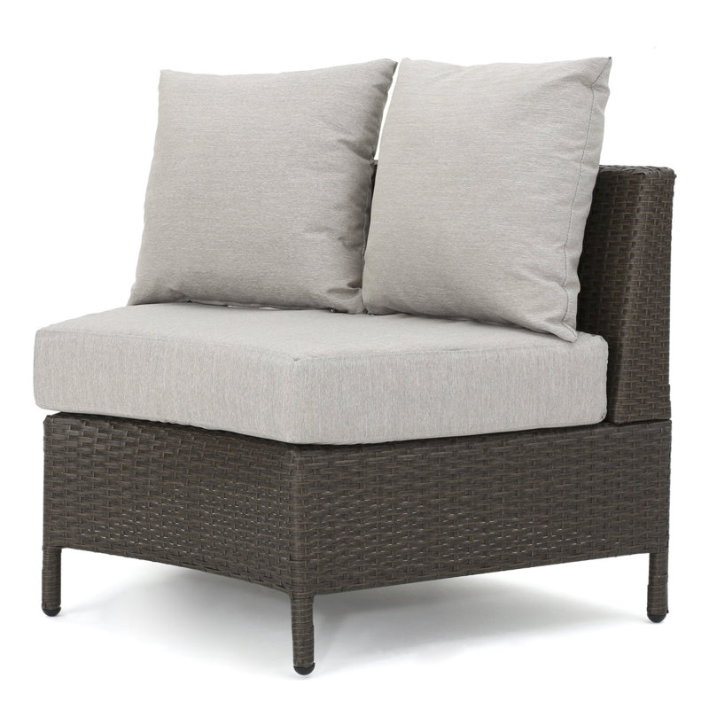 Canapé d'extérieur Pt Limon, Beige Cushion/Brown Frame