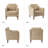 Almetia Vegan Leather Armchair with Solid Wood Legs-1284212049